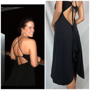 Moda International VS Strappy Black Dress Size Medium